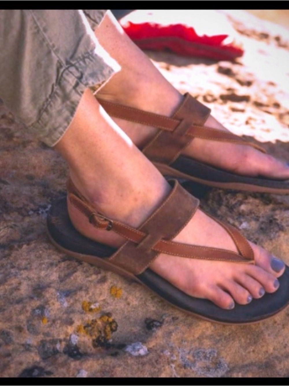 Chaco Maya II sandals sz 9 black brown leather